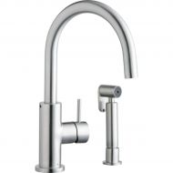 Elkay LK7922SSS Allure Satin Stainless Steel Single Lever Kitchen Faucet with Side Spray