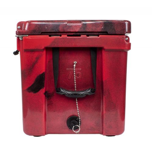  Elkton Frosted Frog Red Camo 75 Quart Ice Chest Heavy Duty High Performance Roto-Molded Commercial Grade Insulated Cooler