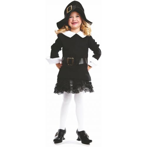  할로윈 용품Ellie Shoes Girls 251-Hazel Heels - Witch Pilgram Costume Shoes, Black, X-Small