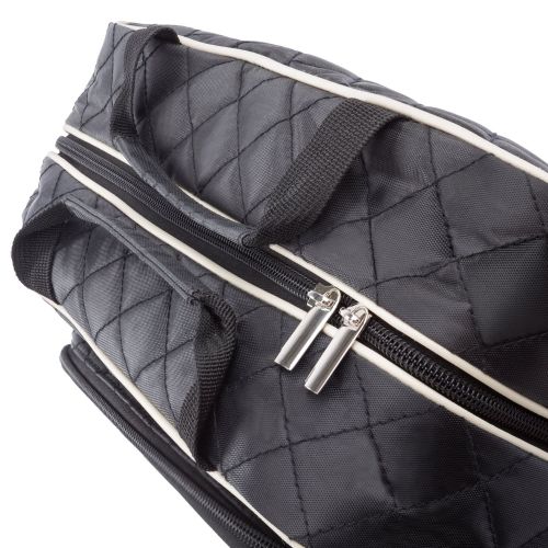  Ellis James Designs Large Travel Toiletry Bag for Women with Hanging Hook, Black, Big Wash...