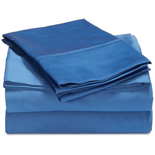  Ellison Fiesta Solid Color Sheet Set, Lapis Blue, Full