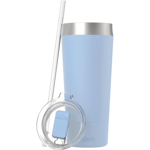  Ello Beacon Vacuum Insulated Stainless Steel Tumbler with Slider Lid and Optional Straw