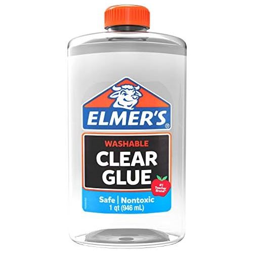  [아마존베스트]ELMERS 2024691 Elmers Liquid School Glue, Clear, Washable, 32 Ounces - Great for Making Slime