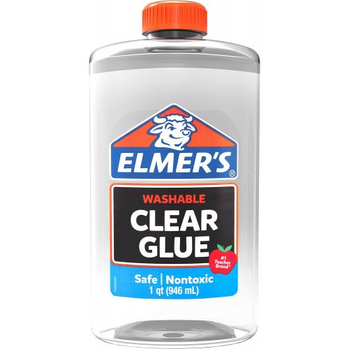  [아마존베스트]ELMERS 2024691 Elmers Liquid School Glue, Clear, Washable, 32 Ounces - Great for Making Slime