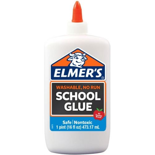  [아마존베스트]Elmers Liquid School Glue, White, Washable, 16 Ounces - Great for Making Slime