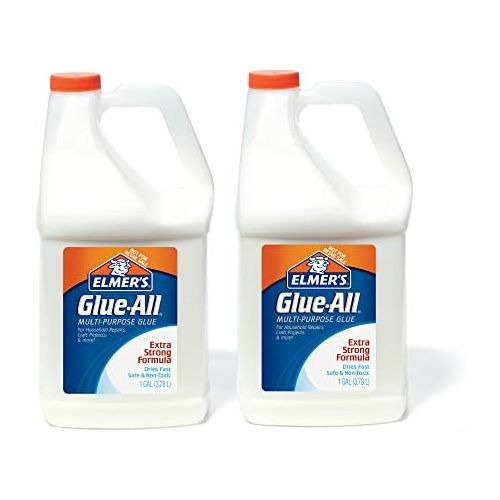  [아마존베스트]Elmer’s Glue-All Multi-Purpose Liquid Glue, Extra Strong, 1 Gallon, 2 Count - Great for Making Slime