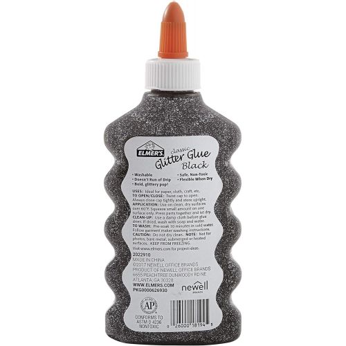  [아마존베스트]Elmers Liquid Glitter Glue, Washable, Assorted Colors, 6 Ounces, 3 Count - Great for Making Slime - 2046215