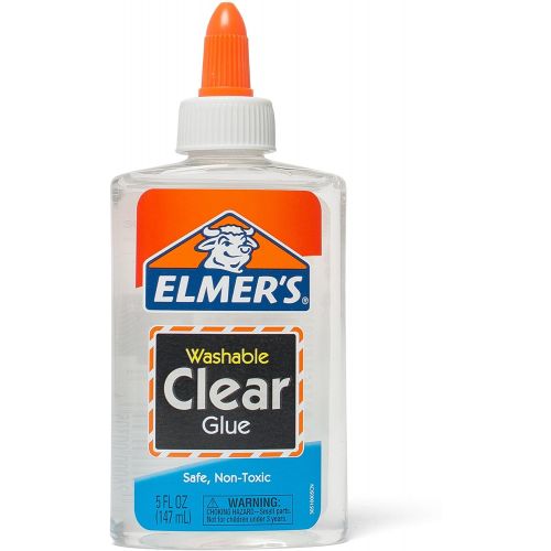  [아마존베스트]Elmers Liquid School Glue, Clear, Washable, 5 Ounces, 24 Count - Great for Making Slime