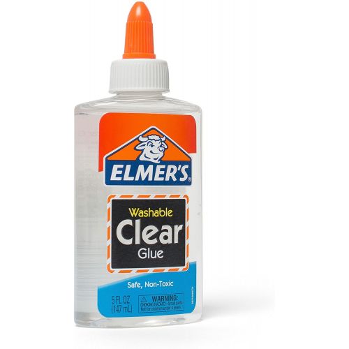  [아마존베스트]Elmers Liquid School Glue, Clear, Washable, 5 Ounces, 4 Count - Great for Making Slime