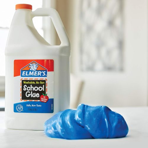  [아마존베스트]Elmers Liquid School Glue, Washable, 1 Gallon, 2 Count - Great for Making Slime