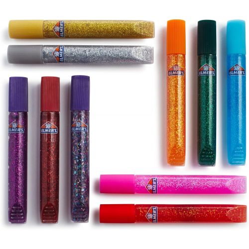  [아마존베스트]Elmer’s Rainbow Glitter Glue Pen Set, Assorted Colors, 0.356 Ounces Each, 31 Count - Great For Making Slime