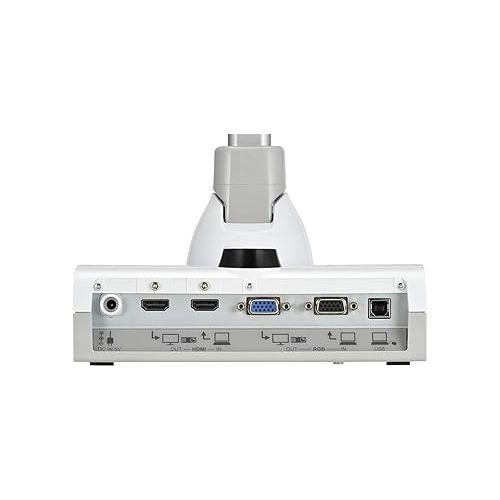  Elmo 1379 Model TT-12W STEM-CAM Visual Presenter, Document Camera with 192x Zoom (12x Optical + 16x Digital), 1/2.3