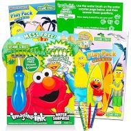 Elmo Sesame Street Paint With Water Super Set for Girls Kids Bundle ~ Deluxe Mess-Free Book with Water Surprise Brush, Mini Coloring Book, and Stickers (Sesame Street Party Supplies)