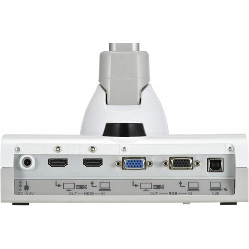  [아마존베스트]Elmo 1379 Model TT-12W STEM-CAM Visual Presenter, Document Camera with 192x Zoom (12x Optical + 16x Digital), 1/2.3 CMOS Sensor, 3.4 Megapixel, 30 Fps, HDMI in & Out, RGB, USB, Eth
