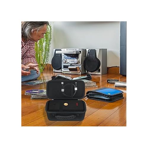  Carrying Case ?for Marshall Middleton Portable Bluetooth Speaker, Wireless Speaker Travel Protective Bag Storage Cover, Extra Mesh Pocket Fits Charging Cable, Black