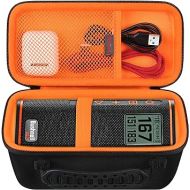 Carrying Case for Bushnell Wingman View GPS Golf Speaker, Golf Bluetooth Speaker Travel Bag Storage Holder, Extra Mesh Pocket Fits USB Charging Cable Remote. Black