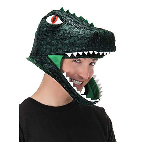  elope T-Rex Dinosaur Costume Jawesome Hat Green