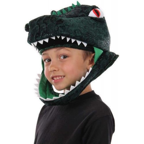  elope T-Rex Dinosaur Costume Jawesome Hat Green