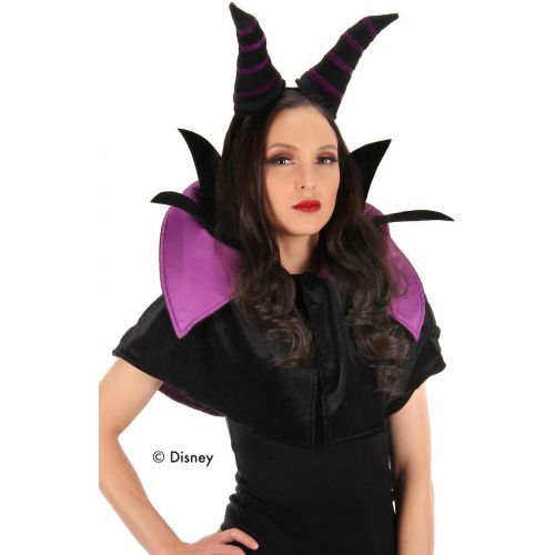  elope Disney Maleficent Headband Crown and Cape with Collar Costume Accessory Kit