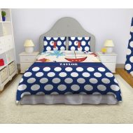 EloquentInnovations Nautical Comforter Sets, Nautical Themed Bedding, Nautical Bedding, Personalized Comforter, King, Queen, Twin #4