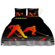 EloquentInnovations Hockey Comforter, Ice Hockey Bedding Sets, Boys Bedding, King, QueenFull, Twin, Sports Bedding, College, Dorm, Twin XL #83