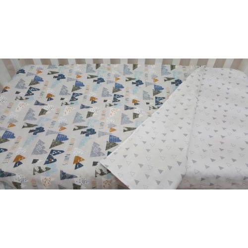  ElskeLittleStyle Adventure awaits! Crib quilt  cot quilt for woodland crib bedding!