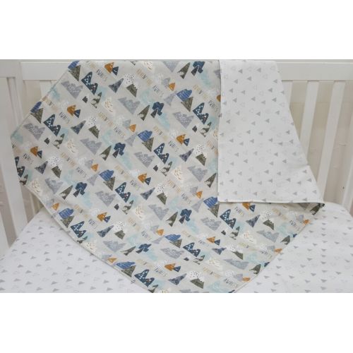  ElskeLittleStyle Adventure awaits! Crib quilt  cot quilt for woodland crib bedding!