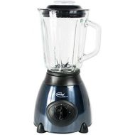 Elta Germany Elta Edelstahl Glas Standmixer (1,5 Liter, Glasgefass, Smoothie-Maker, 500 Watt, 2 Stufen und Turbo Gang, schwarz/blau)