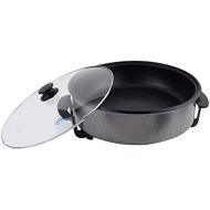 [아마존베스트]Elta Germany Elta PP-4209 Electric Party Pan 1500 Watt Pizza Pan 9 cm Depth 42 cm Diameter with Glass Lid