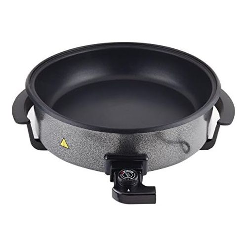  [아마존베스트]Elta Germany Elta PP-4209 Electric Party Pan 1500 Watt Pizza Pan 9 cm Depth 42 cm Diameter with Glass Lid