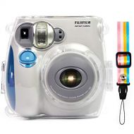 Elvam Camera Case Bag Compatible with Fujifilm Mini 7s / 7c Instant Camera with Detachable Adjustable Strap (Clear)
