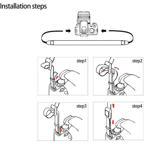  Elvam Camera Strap Belt Compatible w/ DSLR/SLR/Instant Camera/DC/Phone Case