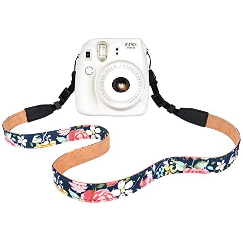  Elvam Camera Neck Shoulder Strap Belt for Women/Men Compatible with DSLR/SLR/DC/Instant Camera/Portable Printer/Phone Case,E