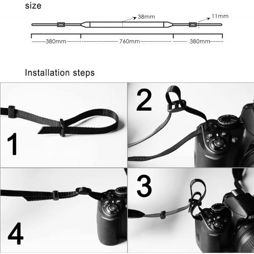  Striped New Elvam Universal Men and Women Camera Strap Belt Compatible with All DSLR Camera and SLR Camera (Rainbow)