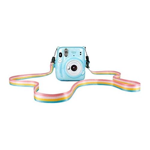  Elvam Camera Protective Case Bag Compatible with Fujifilm Mini 11 Instant Camera with Detachable Adjustable Strap - (Crystal Blue)