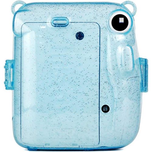  Elvam Camera Protective Case Bag Compatible with Fujifilm Mini 11 Instant Camera with Detachable Adjustable Strap - (Crystal Blue)