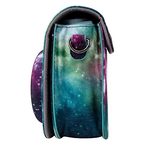  Elvam Camera Case Bag Purse Compatible with Fujifilm Mini 11 Mini 9 Mini 8 / 8+ Instant Camera with Detachable Adjustable Strap - Galaxy