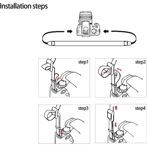  Elvam Adjustable Camera Belt Strap Compatible for DSLR/SLR/DC/Instant Camera