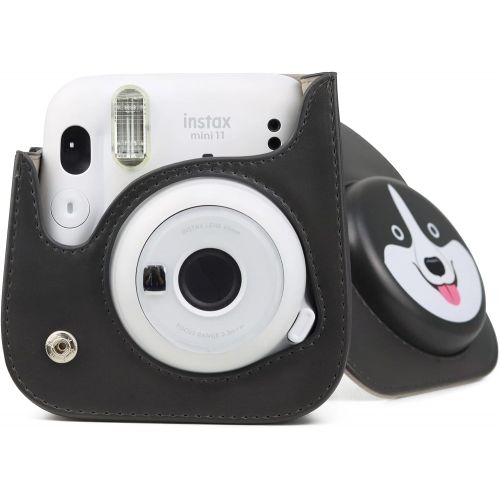  Elvam Camera Case Bag Purse Compatible with Fujifilm Mini 11 Instant Camera with Detachable Adjustable Strap - Skull