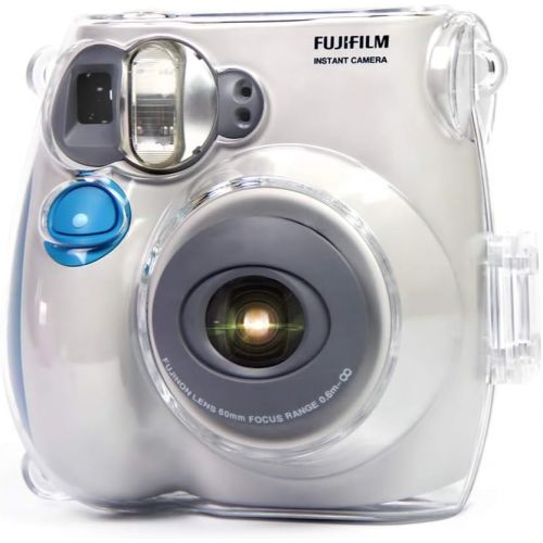  Elvam Camera Case Bag Compatible with Fujifilm Mini 7s / 7c Instant Camera with Detachable Adjustable Strap, Clear