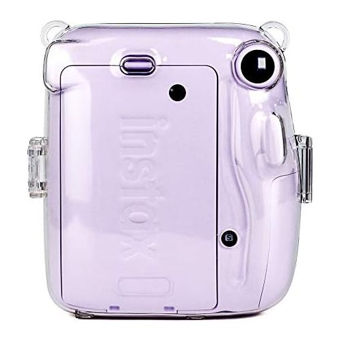  Elvam Camera Clear Protective Case Bag Compatible with Fujifilm Instax Mini 11 Instant Camera with Detachable Adjustable Strap - (05)