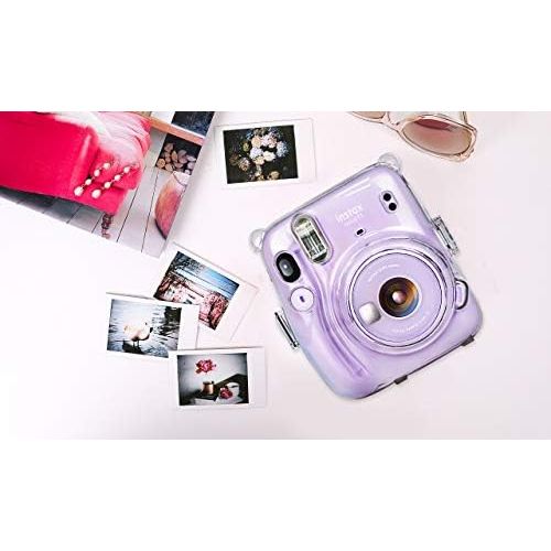  Elvam Camera Clear Protective Case Bag Compatible with Fujifilm Instax Mini 11 Instant Camera with Detachable Adjustable Strap - (05)