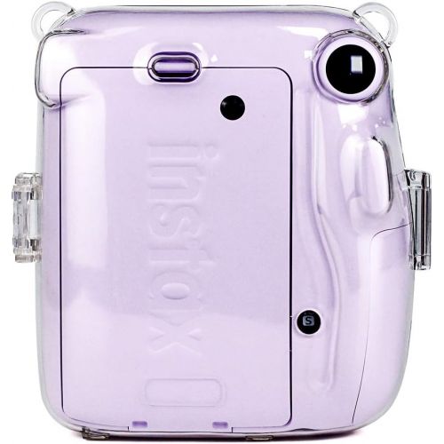  Elvam Camera Clear Protective Case Bag Compatible with Fujifilm Instax Mini 11 Instant Camera with Detachable Adjustable Strap - (05)