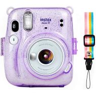 Elvam Camera Protective Case Bag Compatible with Fujifilm Mini 11 Instant Camera with Detachable Adjustable Strap - (Crystal Purple)