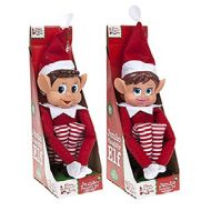 Elves behavin badly Pack Of 2 - Jumbo 26 Naughty Elf Boy & Girl - With Vinyl Faces & Grip Together Hands - The Bigger The Elves The More Mischief - Elves Behaving Badly