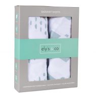 Bassinet Sheet Set 2 Pack 100% Jersey Cotton for Baby Girl and Baby Boy by Elys & Co. - Sage Green...