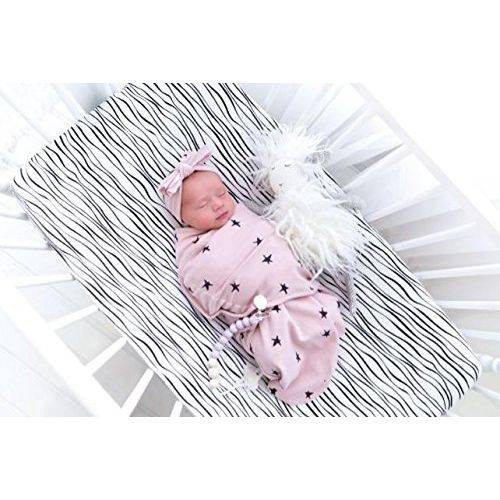  Adjustable Swaddle Blanket Infant Baby Wrap Set 3 Pack 0-3 Months by Elys & Co. (Blush Pink, 0-3 Months)