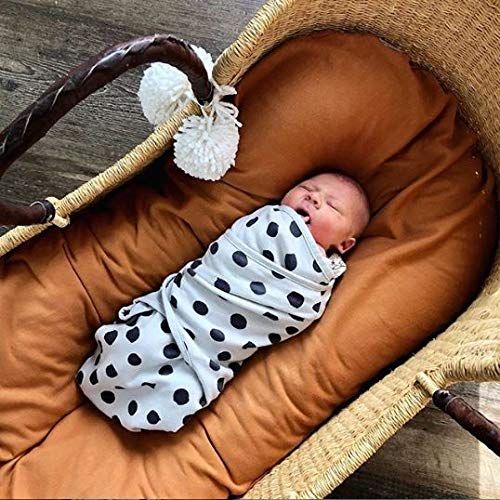  Ely Adjustable Swaddle Blanket Infant Baby Wrap Set 3 Pack,for Baby Girl or Boy Black and Grey Combo by...