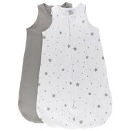 Elys & Co 100% Cotton Wearable Blanket Baby Sleep Bag Grey 2 Pack