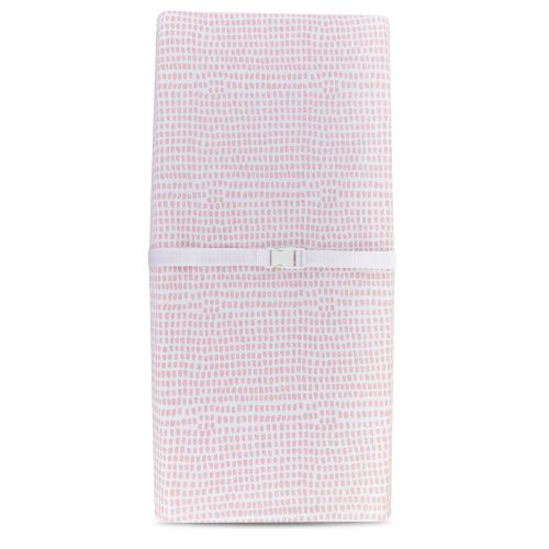  Elys & Co. Waterproof Changing Pad Cover Set | Cradle Sheet Set by Elys & Co no Need for Changing Pad Liner Mauve Pink Splash & Stripe 2 Pack for Baby Girl